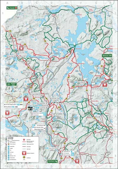 maine snowmobiling trails